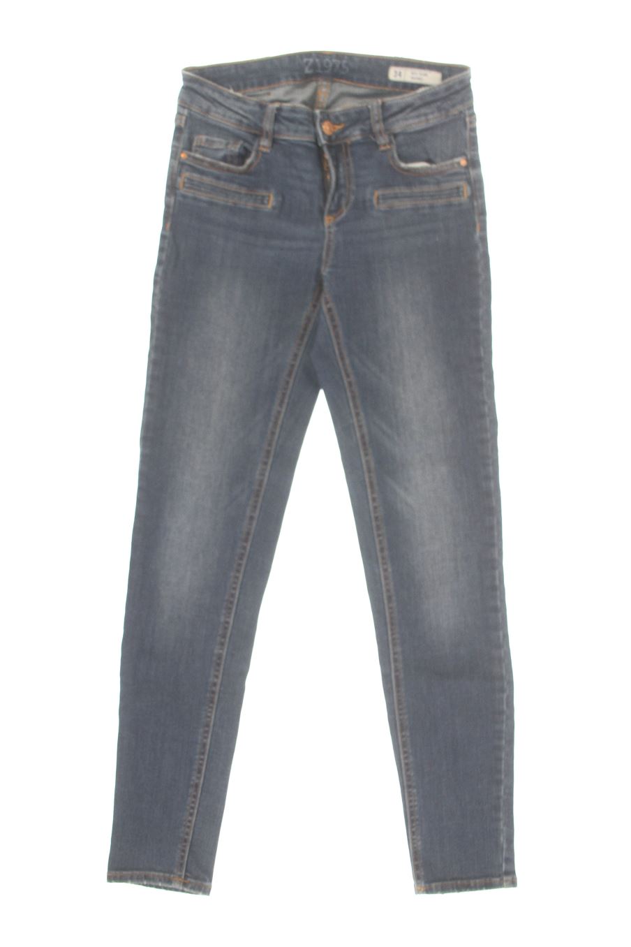 Jeans Zara de la taille 34, de couleur bleu de denim