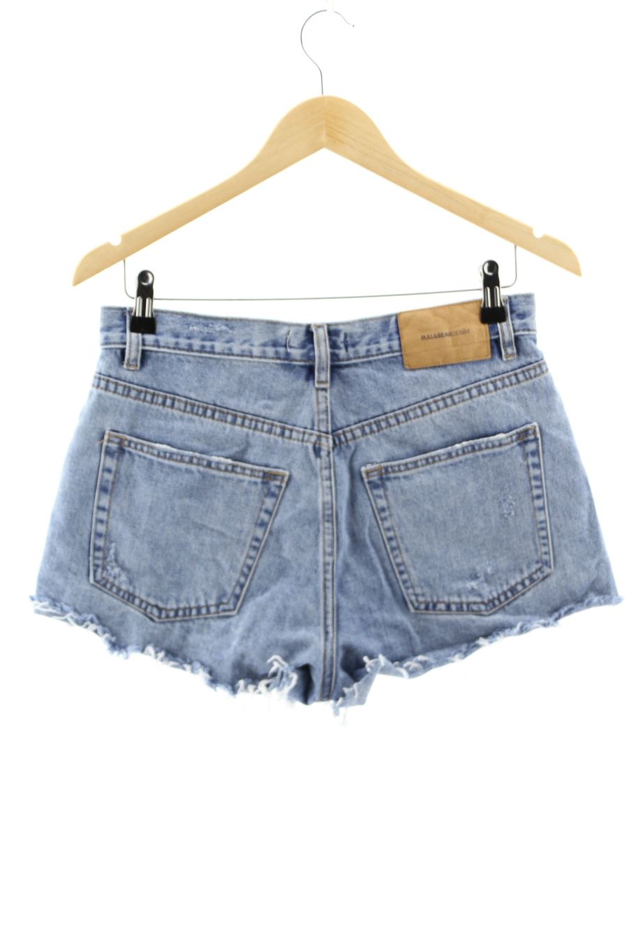 Shorts Pull & Bear de la taille 38, de couleur bleu de denim