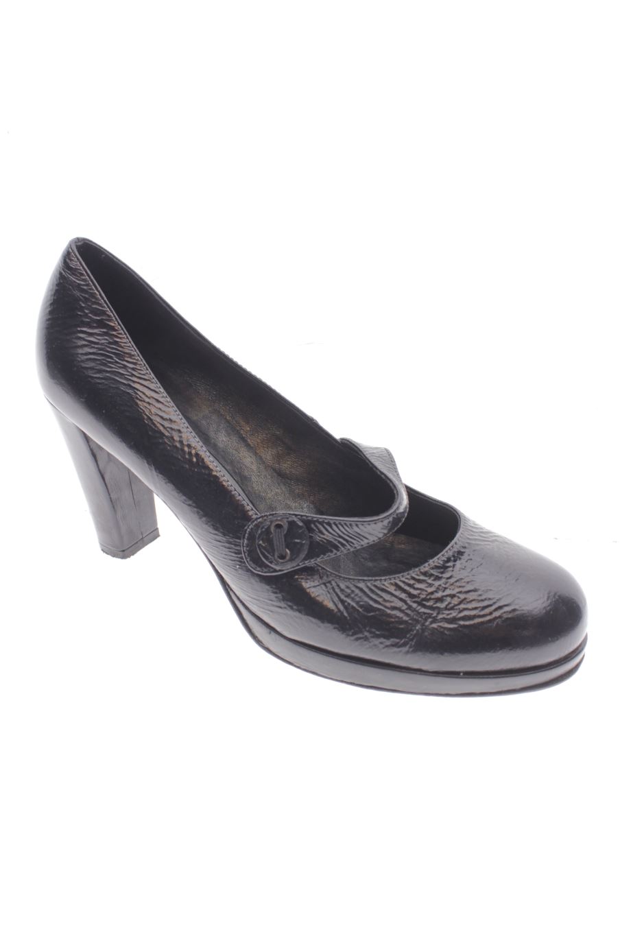 Zapatos de tacon de PTC de la talla 40, de color negro de