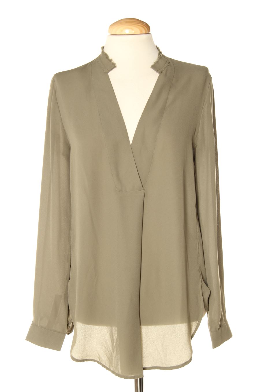 Blusa de manga larga de Mango de la talla S, de color verde