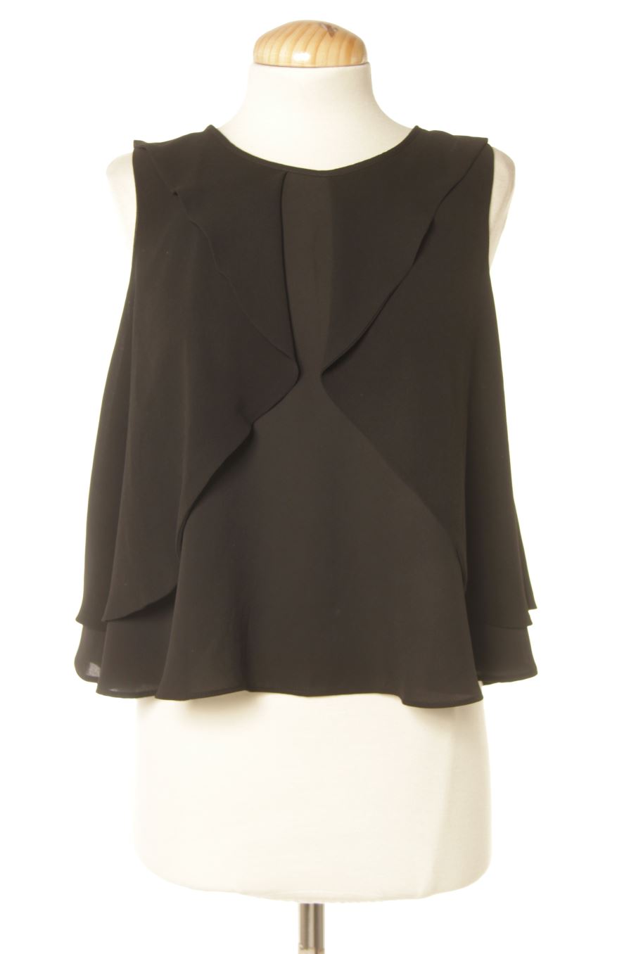 Top de Zara de la talla XS, de color marrón