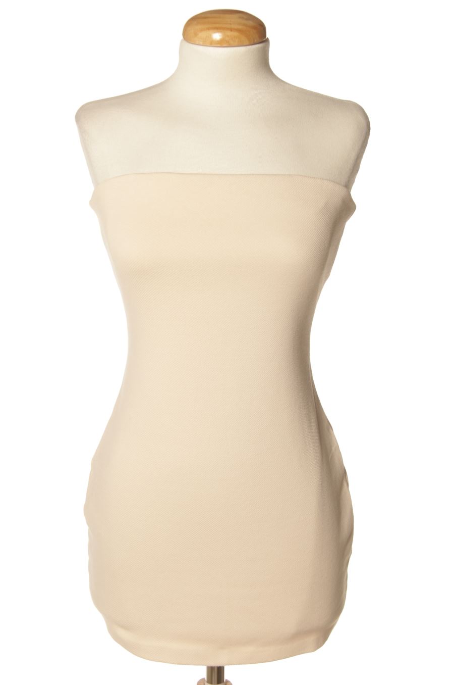 Vestito casual de Mango de la talla XS, de color beige
