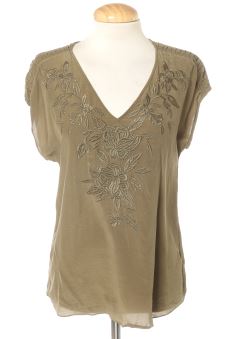 Blusa de manga corta 38 Massimo Dutti