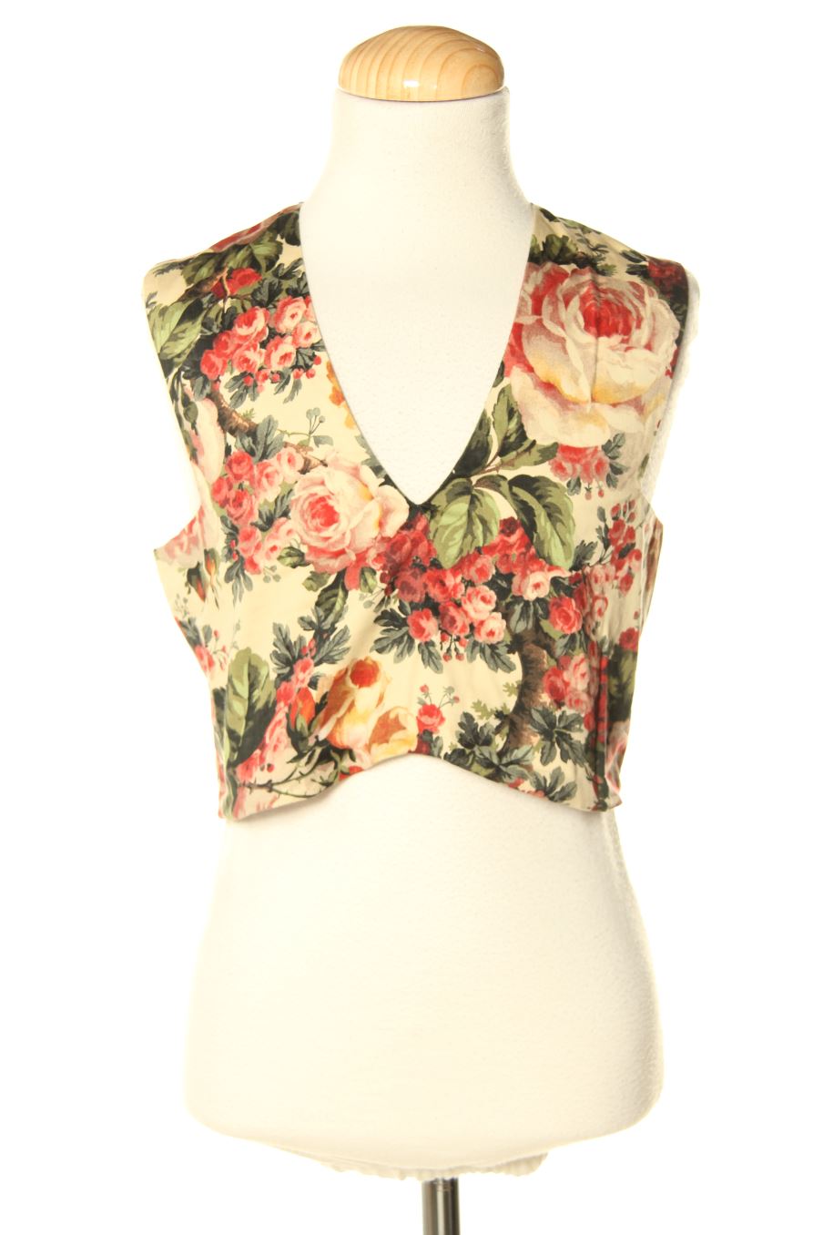 Top de Zara de la talla XS, de color flores
