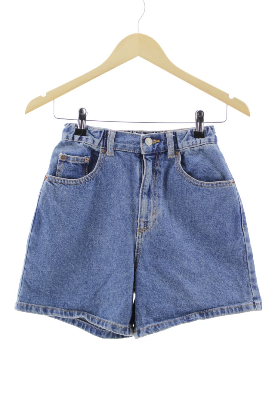 Shorts Pull & Bear de la taille 34, de couleur bleu de denim