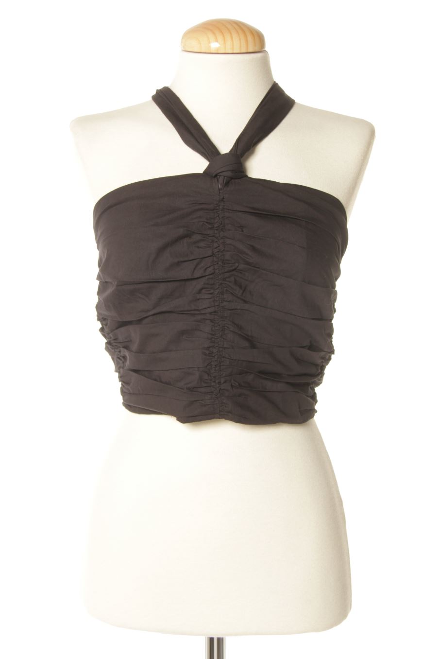 Top de Mango de la talla XS, de color nero