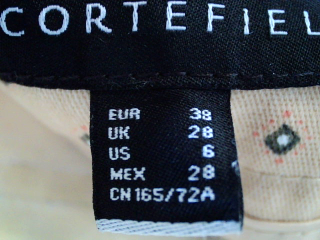 Pantalon Cortefiel de la taille 38, de couleur beige