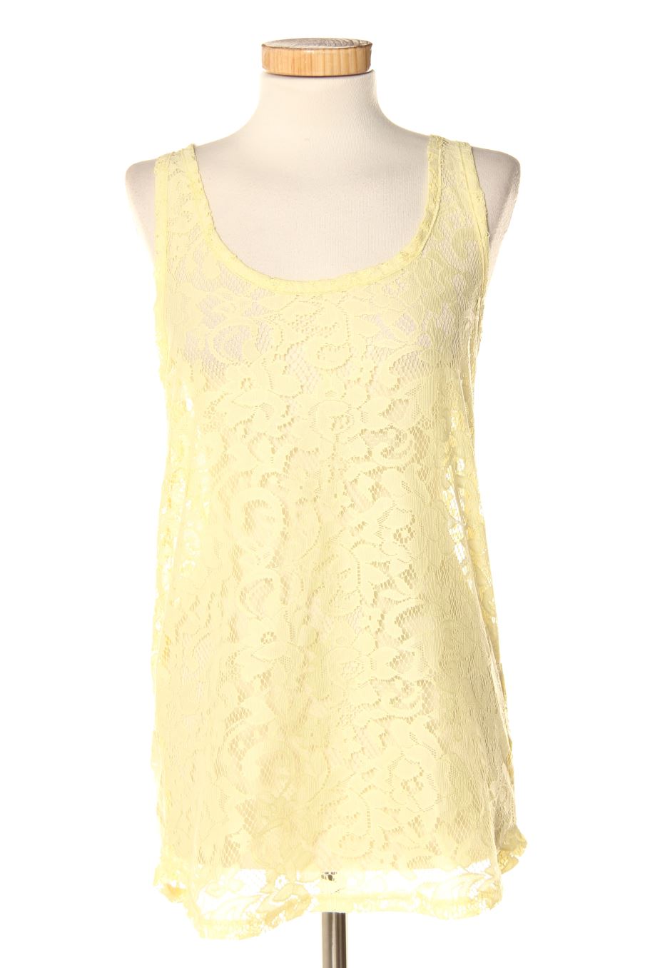 Top de PERCENTIL de la talla XL, de color amarillo