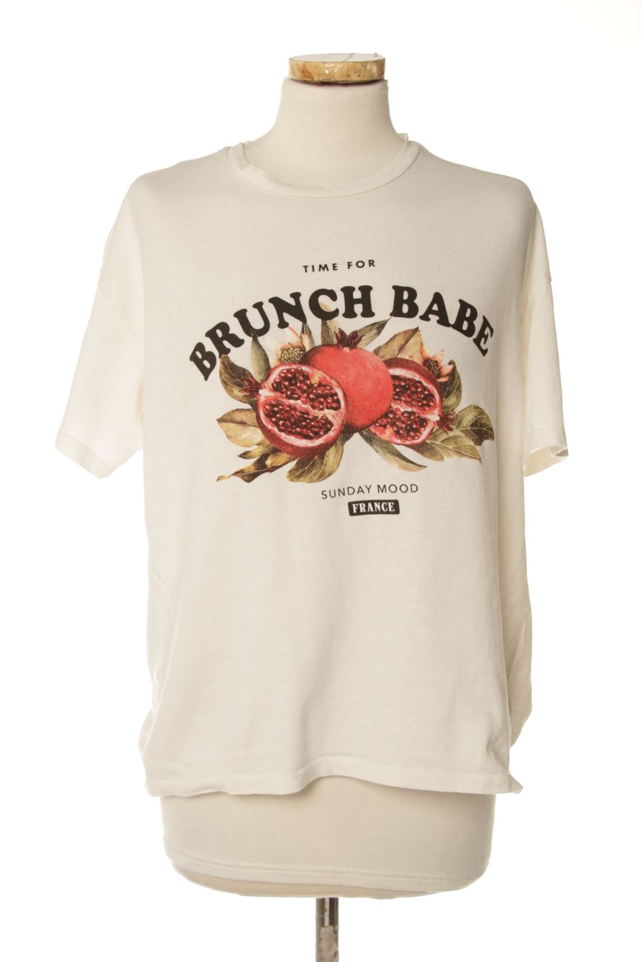 T-shirt Pull & Bear de la taille S, de couleur blanc