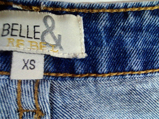 Jeans Belle & rebel de la taille XS, de couleur bleu de denim