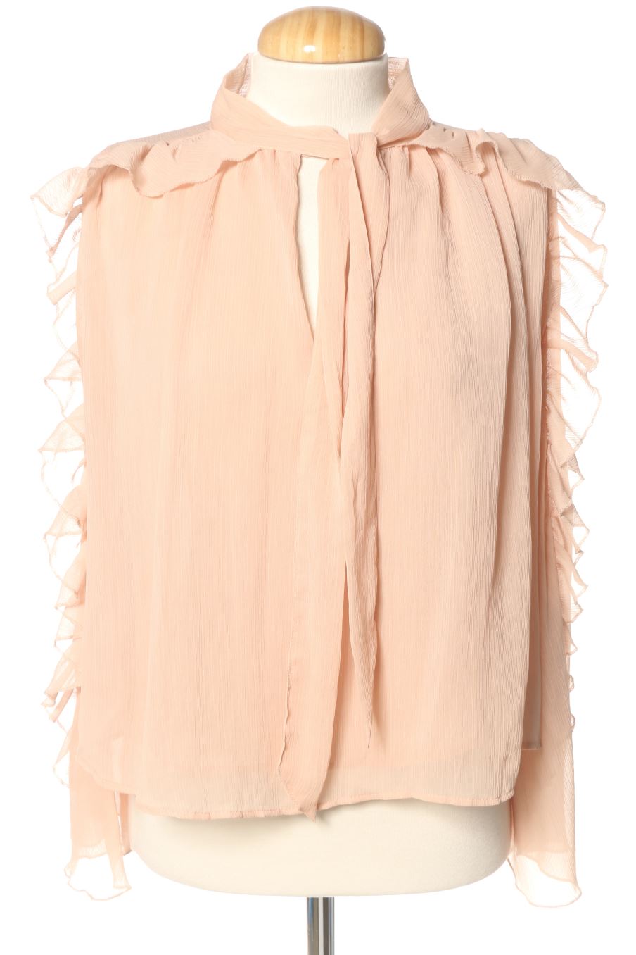 Langärmelige Bluse von Zara Größe XS, Farbe Rosa, für