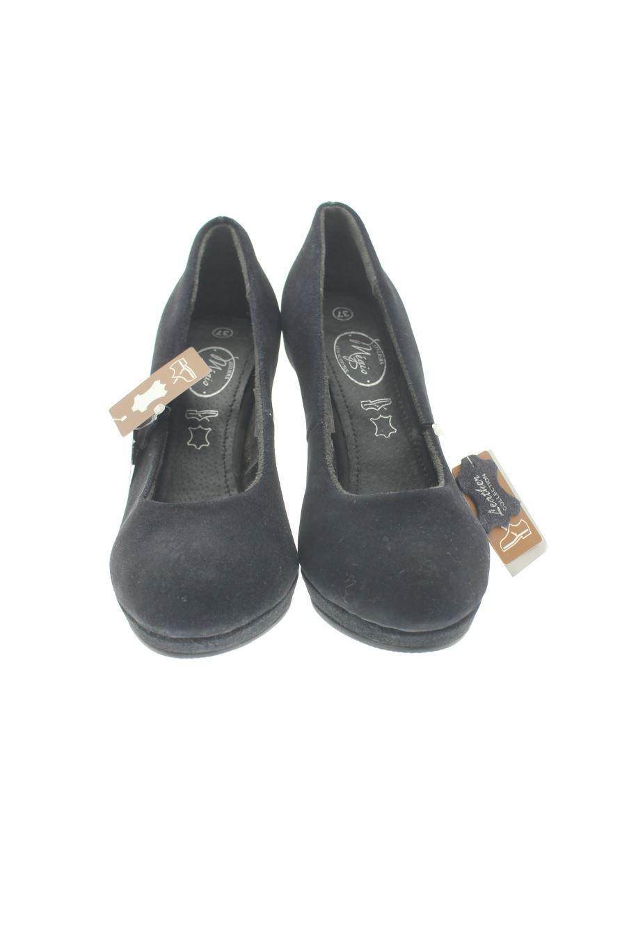 Zapatos de tacon de Mégis de la talla 37, de color negro de
