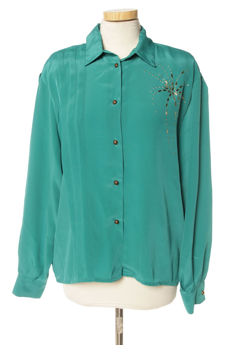 Camisa de PERCENTIL de la talla L, de color verde
