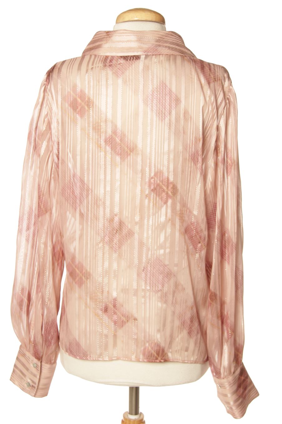 Blouse à manches longues Zara de la taille M, de couleur rose