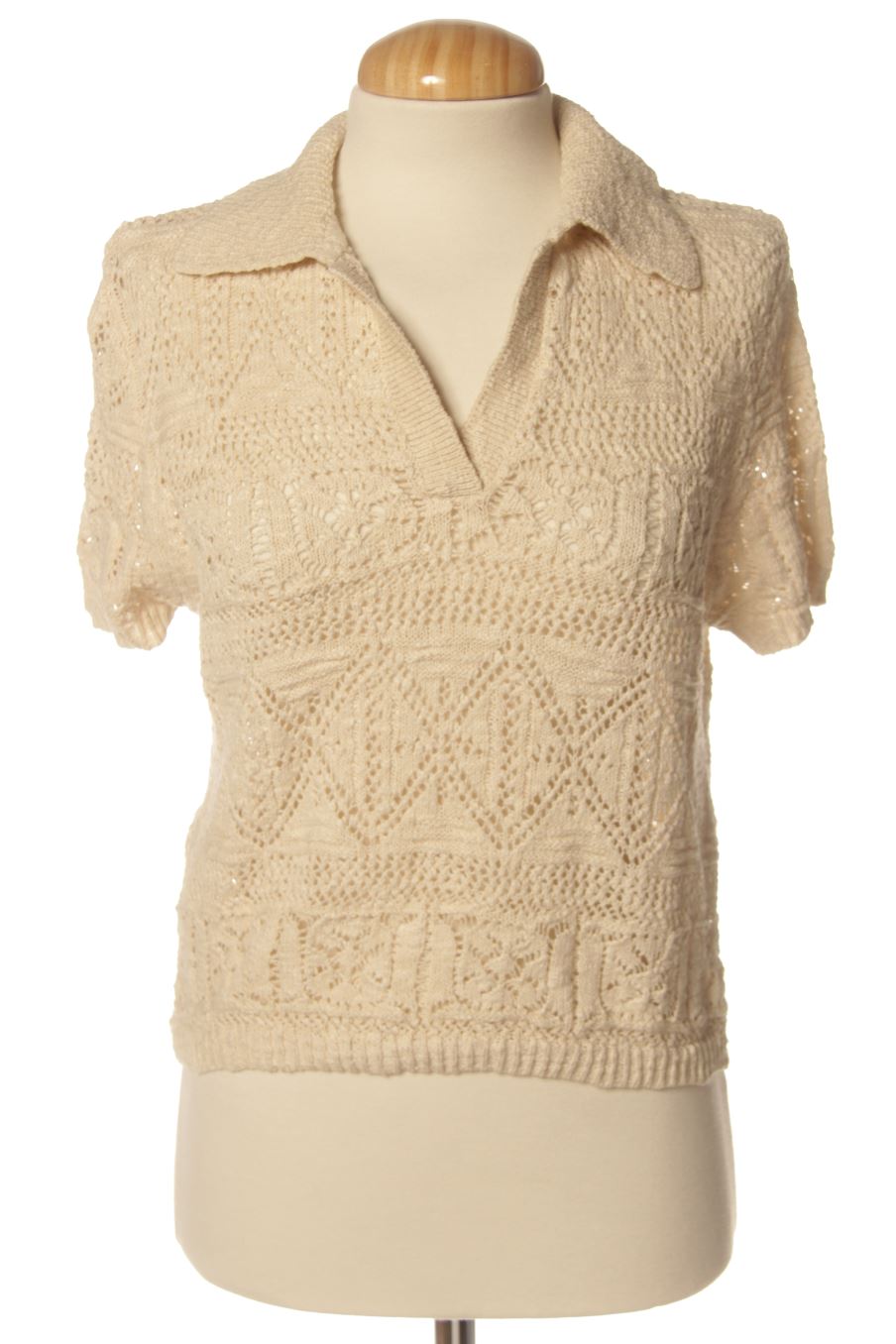 Pull Mango de la taille XS, de couleur beige