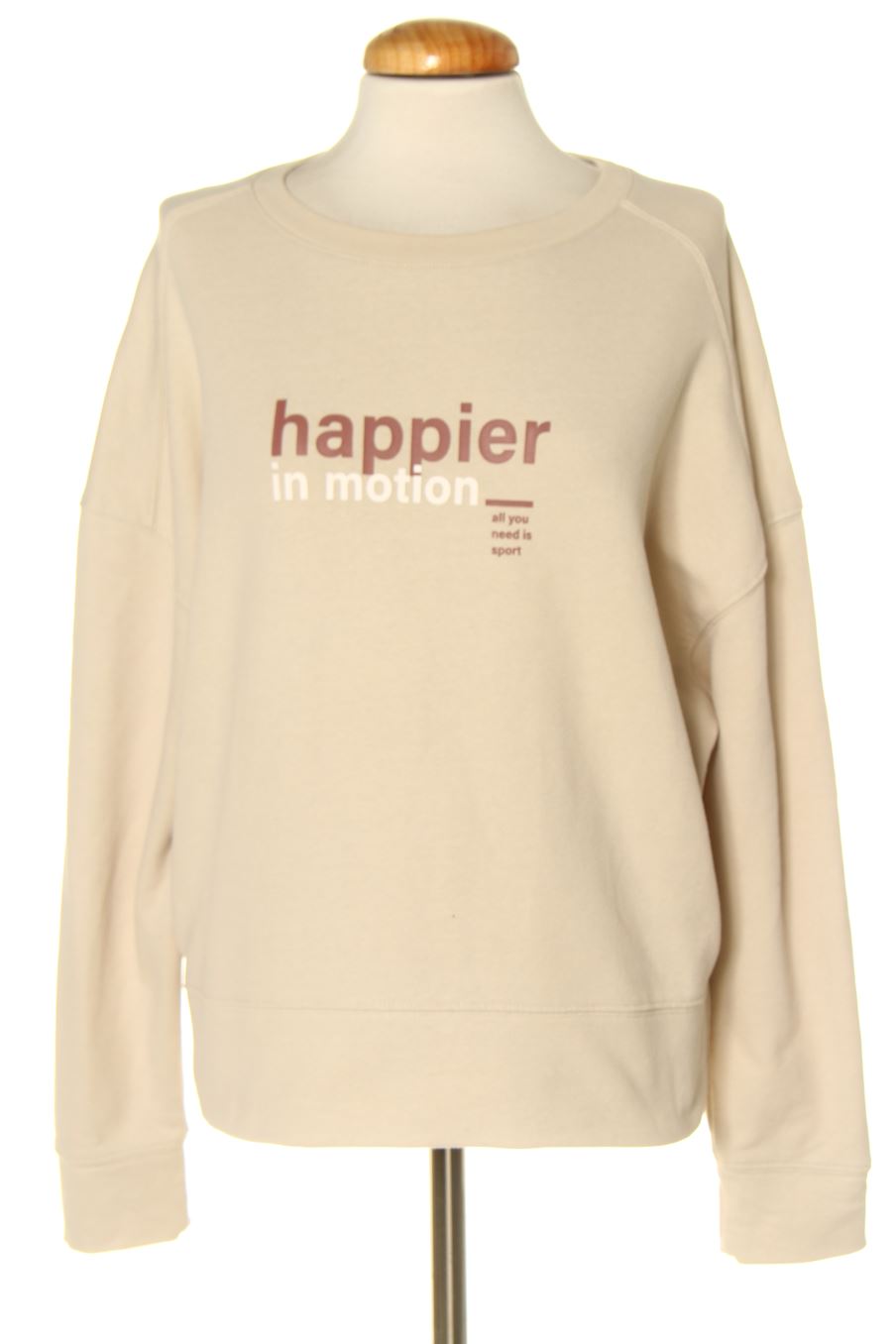 Sweat Decathlon de la taille S, de couleur beige
