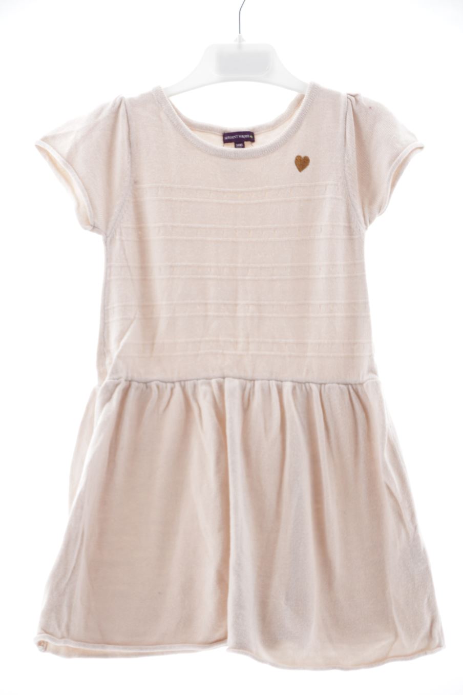 Robe Blanche Sergent Major Pour Fille 3 Ans - Genou, Style évasé, été Décontracté