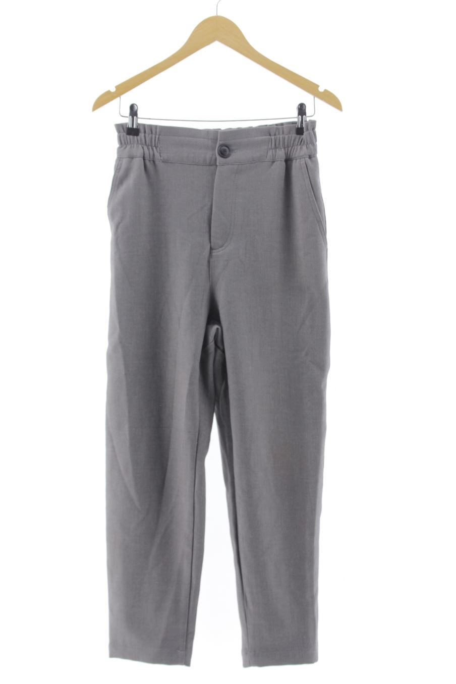Pantalón de Zara de la talla XS, de color gris