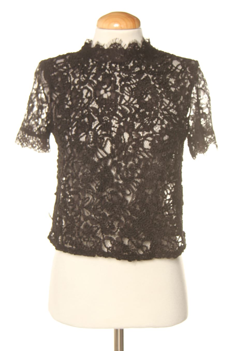 Top Blouse Zara Noir Taille S - Neuf Sans étiquettes - Coupe Regular Femme