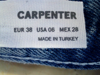 Jeans Brownie de la taille XS, de couleur vert de denim