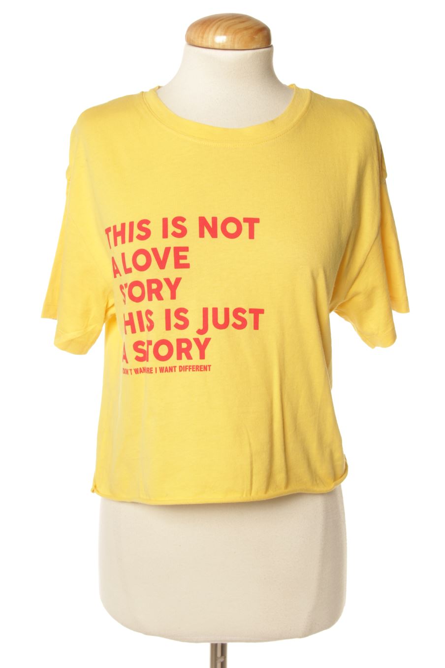 Camiseta de Pull & Bear de la talla S, de color amarillo