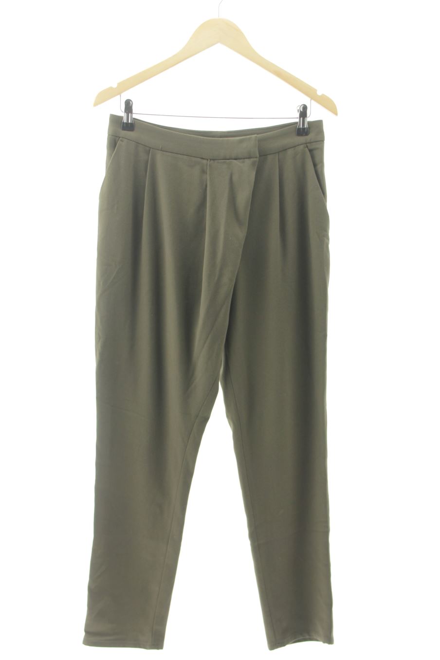 Pantaloni de Zara de la talla S, de color verde