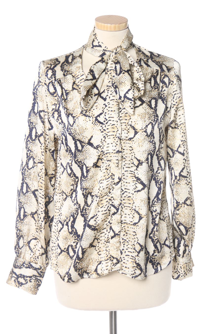 Blouse à manches longues OCTOBER de la taille S, de couleur animal print