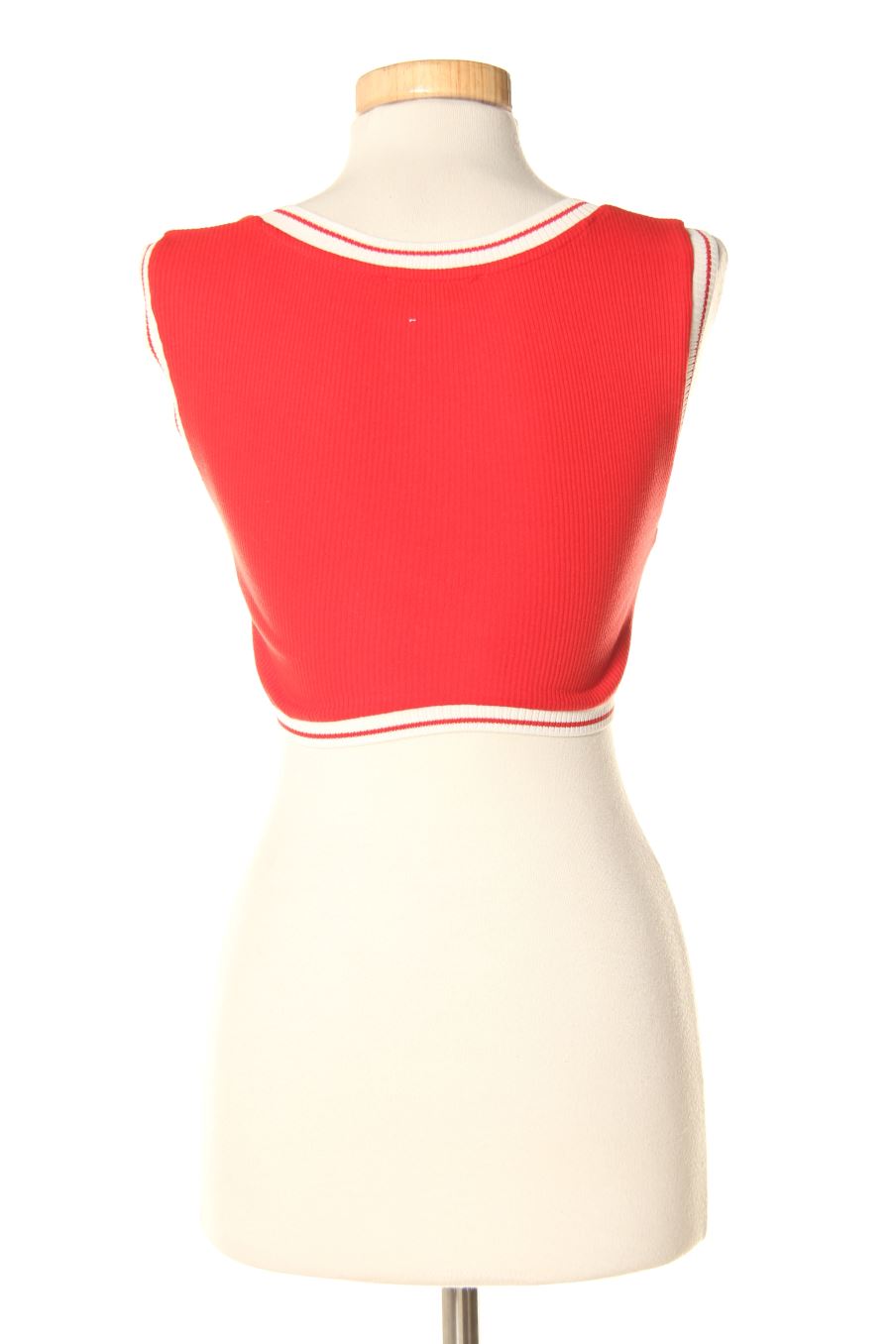 Top de Bershka de la talla XS, de color rojo