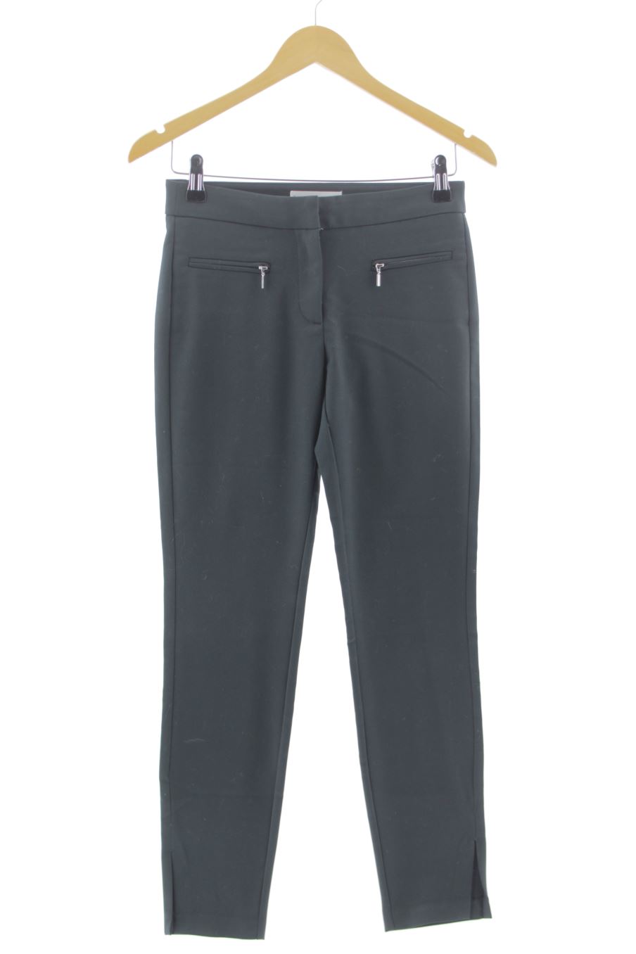 Pantalón de Mango de la talla 34, de color verde