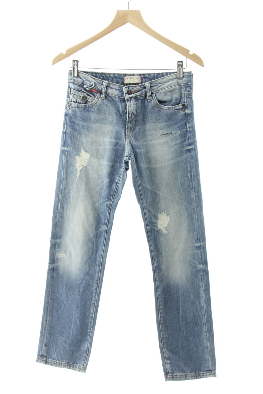 Jeans Chipie de la taille 34, de couleur bleu de denim