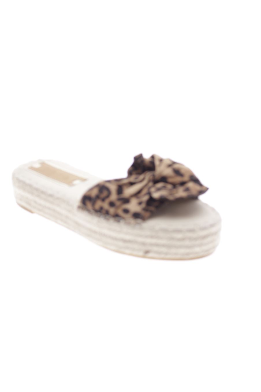 Sandalias planas de Nio Nio de la talla 36, de color animal print de