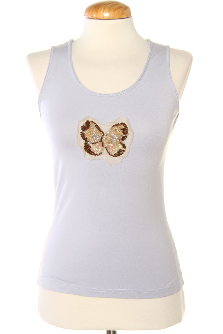 Maglietta senza maniche de Gerard Darel de la talla XS, de color blu