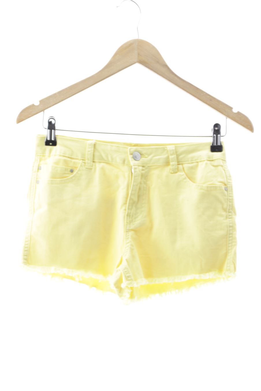 Shorts Okeysi de la taille 38, de couleur jaune de denim