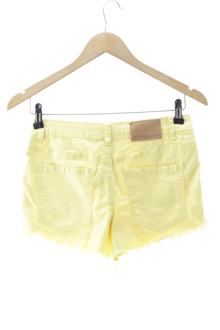 Shorts Okeysi de la taille 38, de couleur jaune de denim