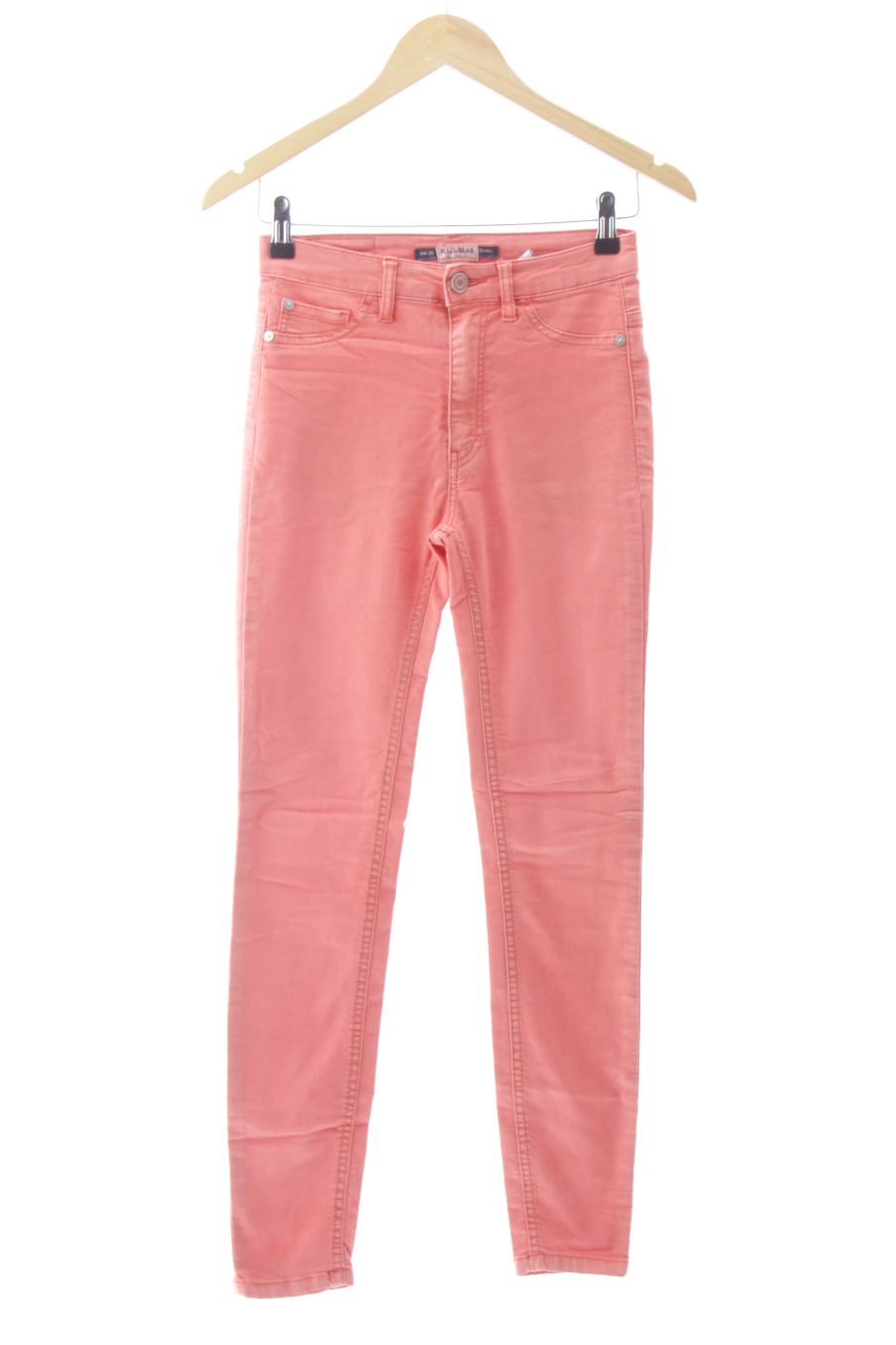 Jeans Pull & Bear de la taille 36, de couleur orange de denim