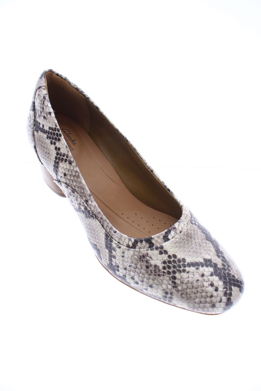 Zapatos de tacon de clarks de la talla 39, de color animal print de