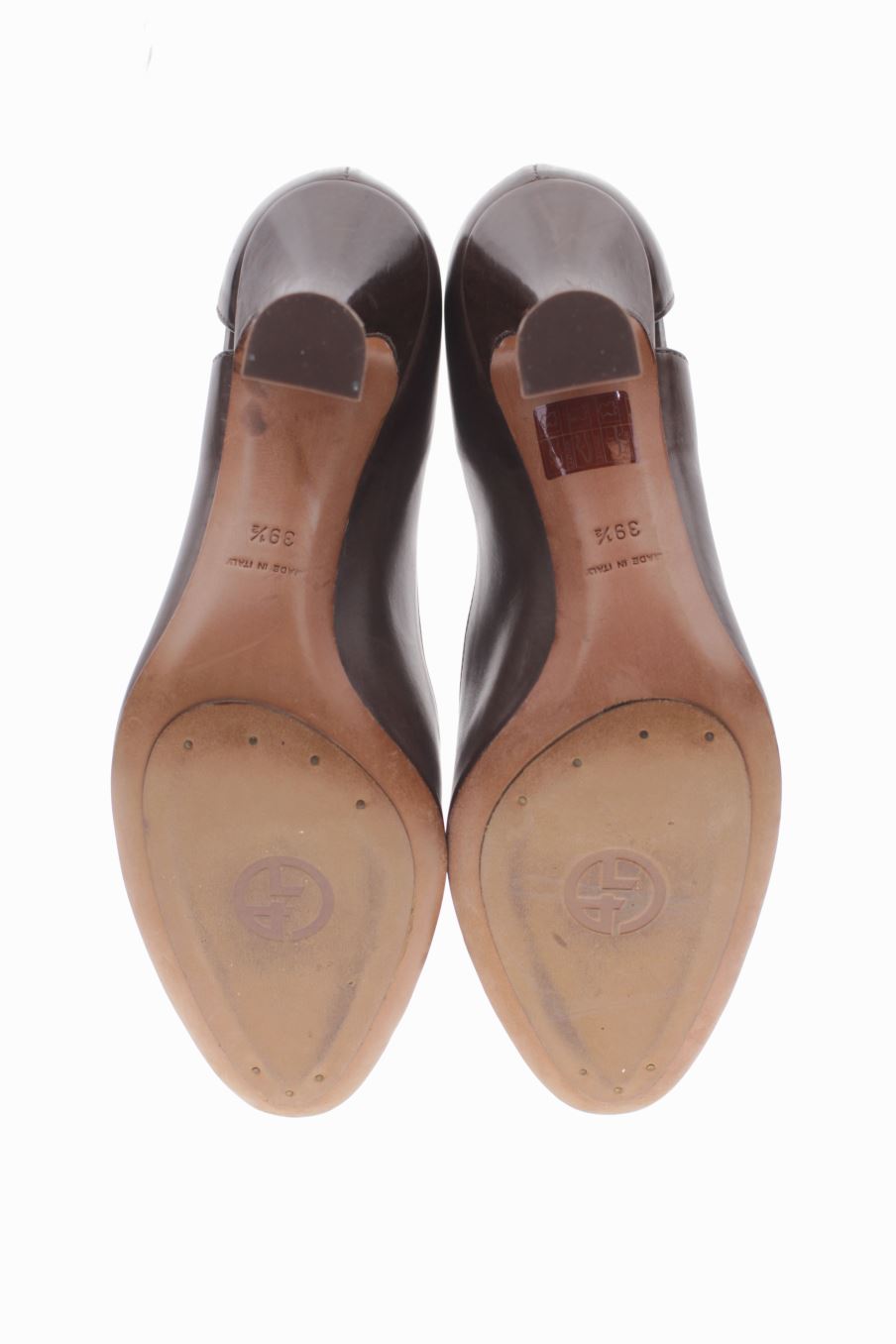 Zapatos de tacon de Giorgio Armani de la talla 39, de color marrón de