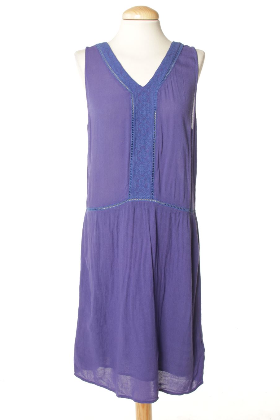 Vestido casual de natura de la talla L, de color azul
