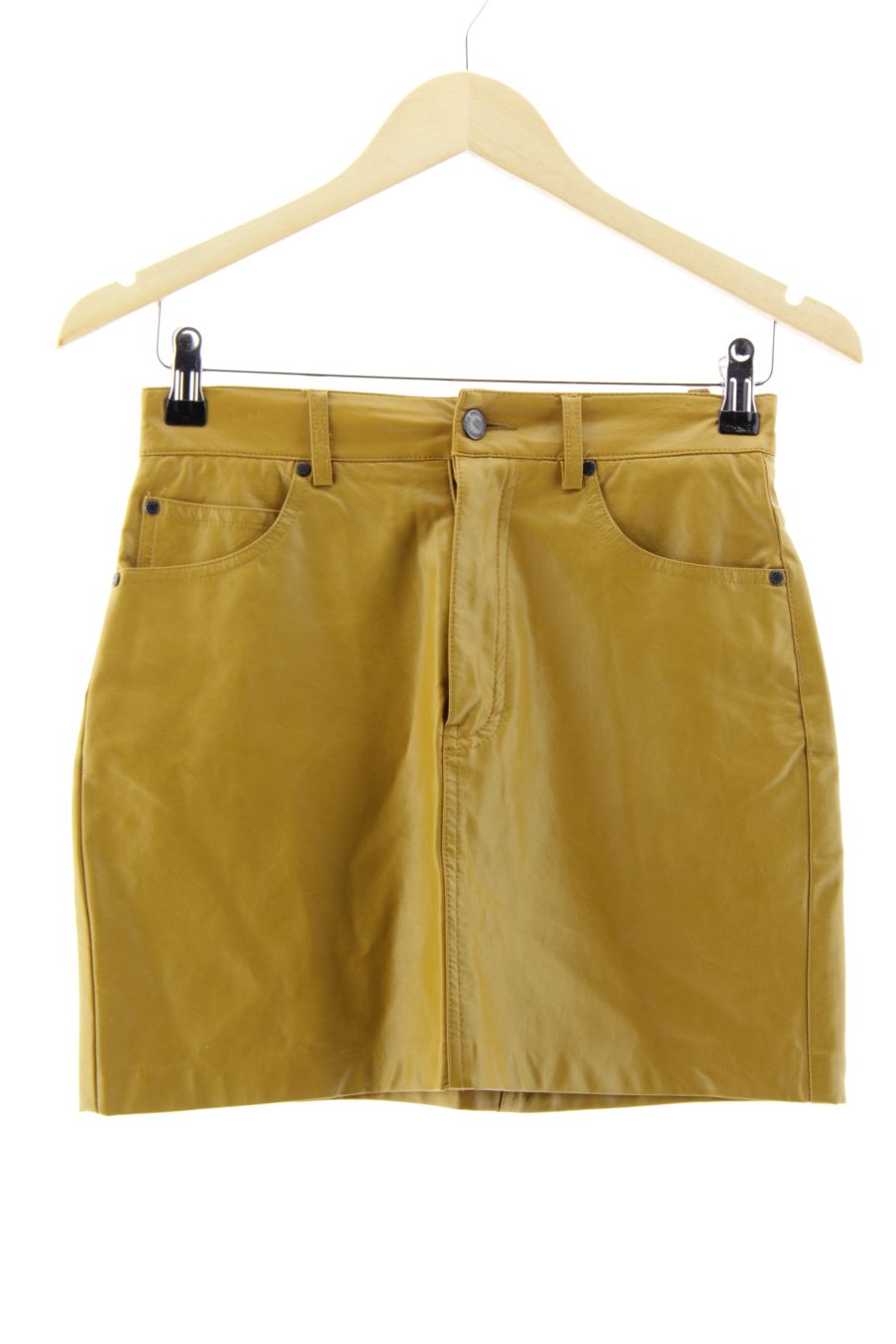 Gonne de Pull & Bear de la talla S, de color senape