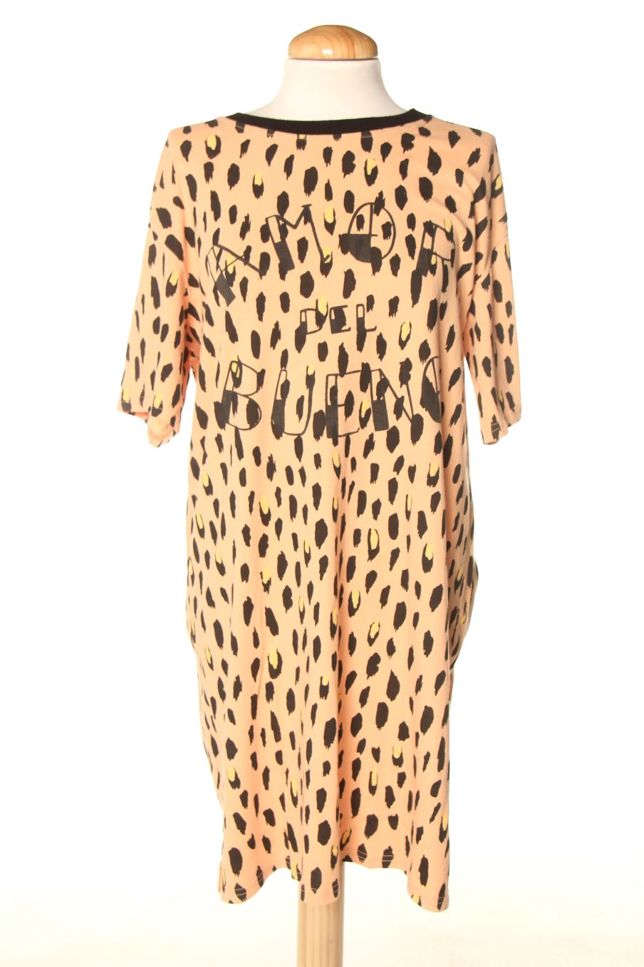 Robe casual Caquilala de la taille M, de couleur animal print