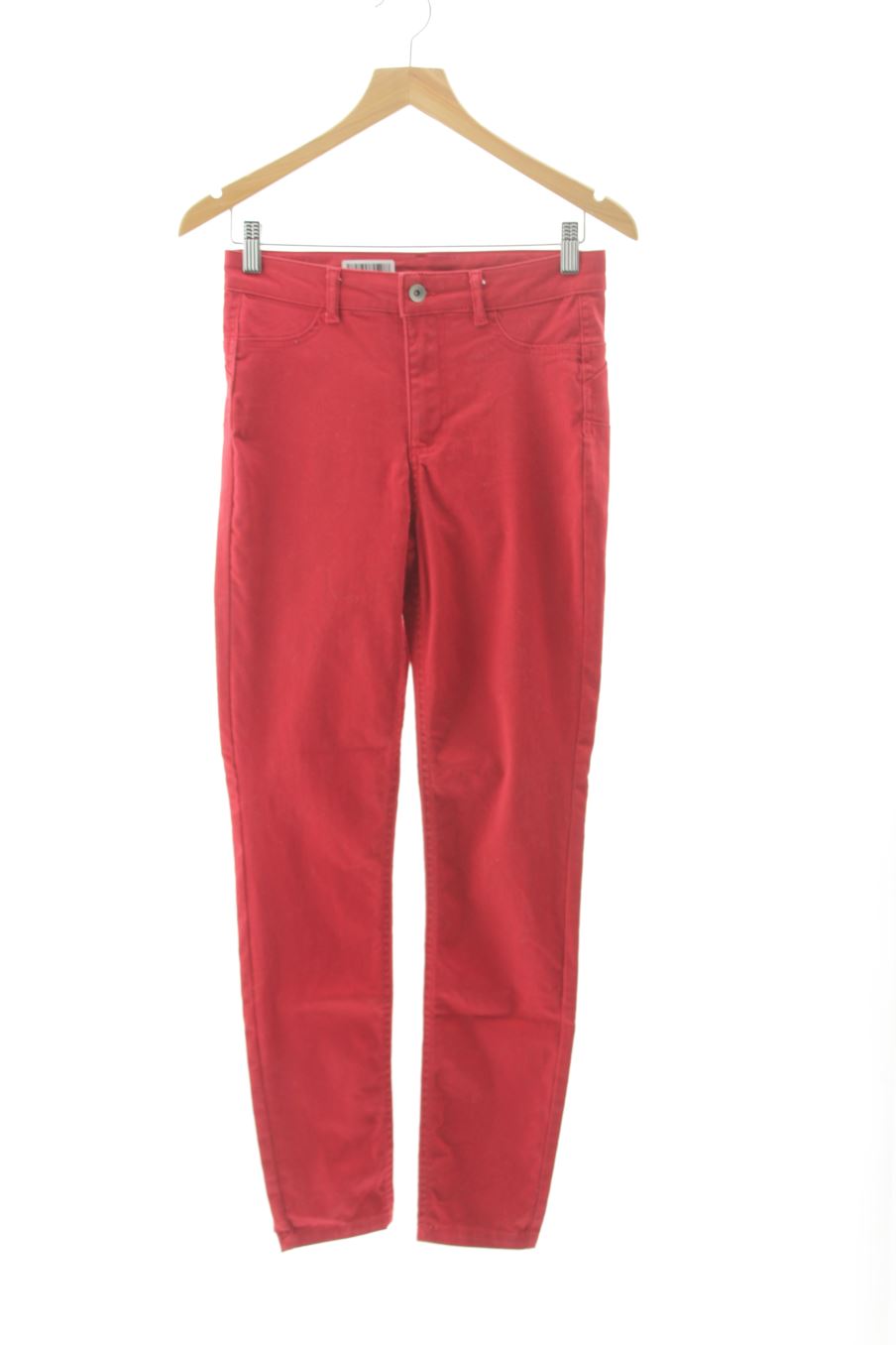 Vaquero de Calzedonia de la talla M, de color rojo de ropa vaquera