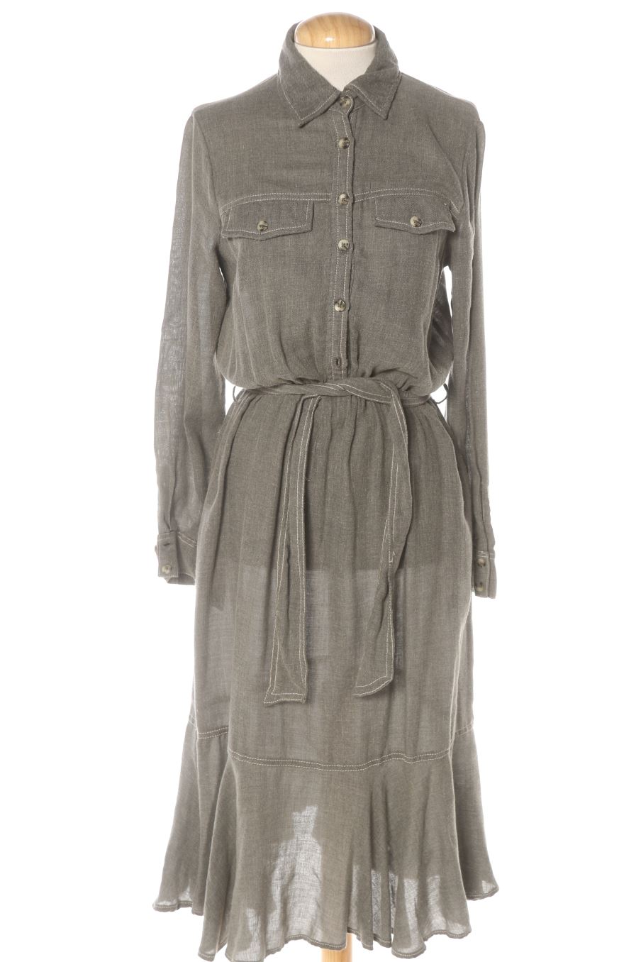 Robe casual Zara de la taille S, de couleur gris