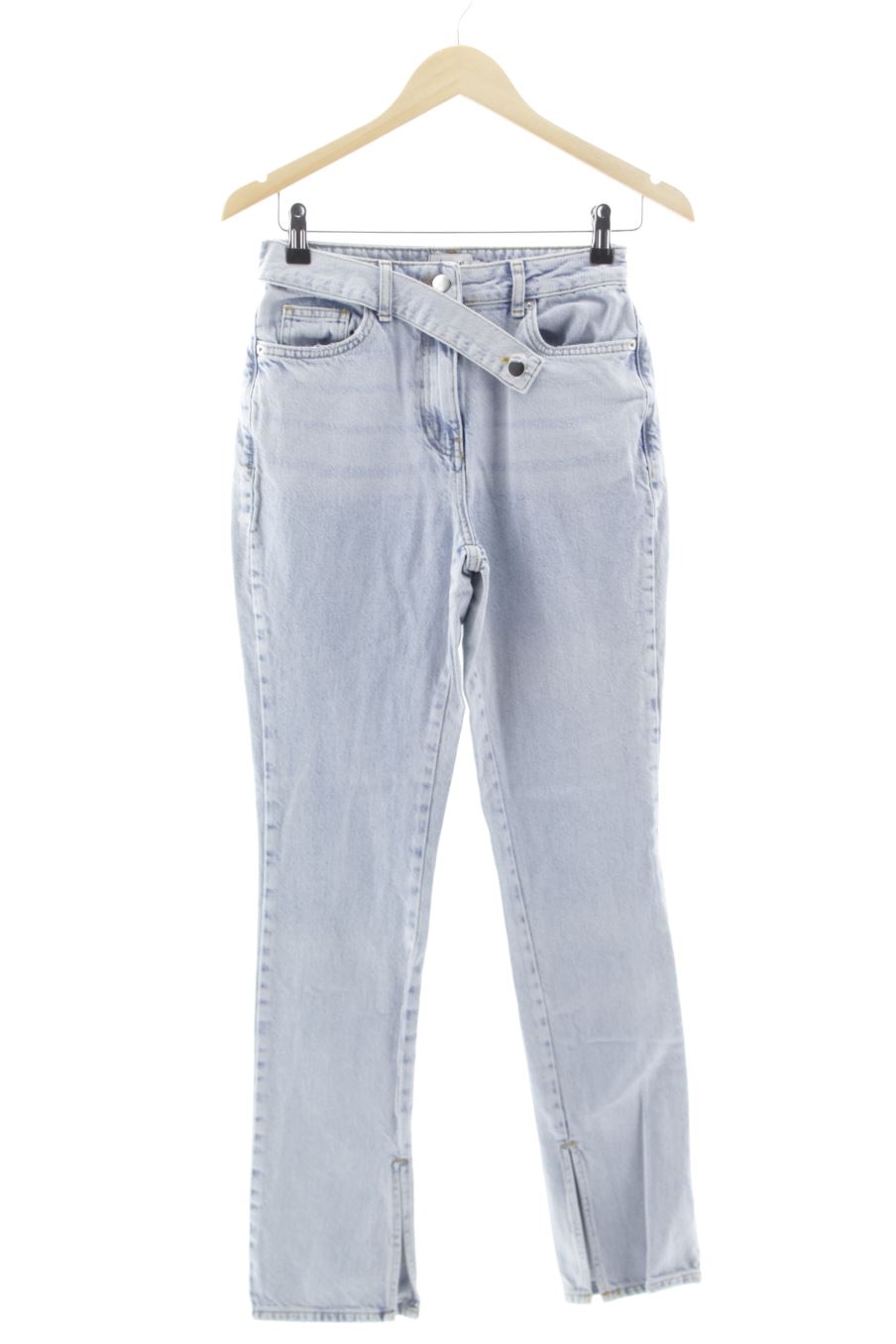 Jeans DANAE X NA-KD de la taille 34, de couleur bleu de denim