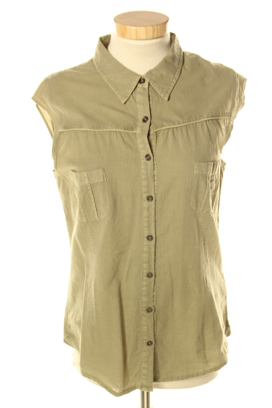 Camisa sin mangas de Somewhere de la talla 38, de color verde