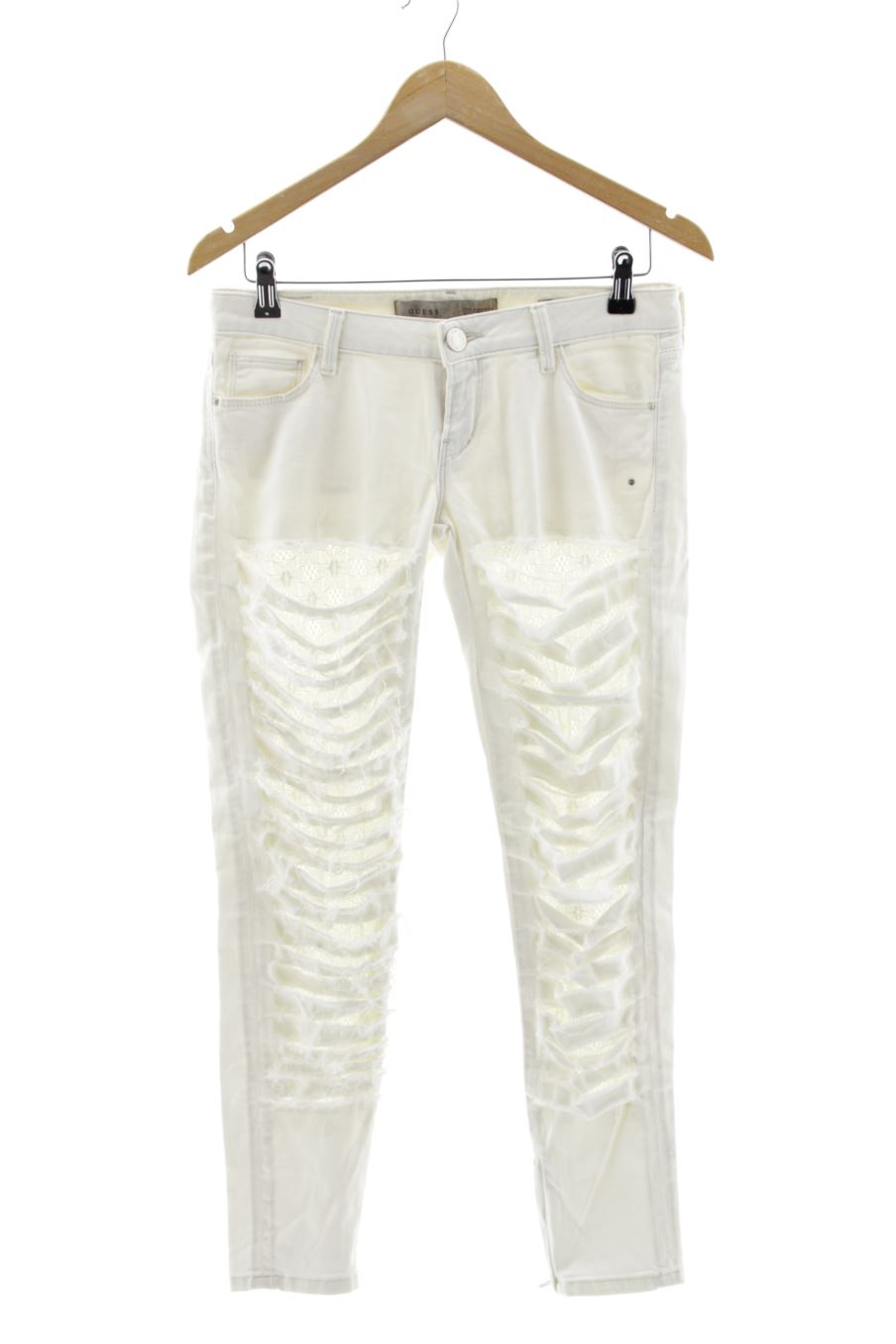 Jeans Guess de la taille 38, de couleur beige de denim