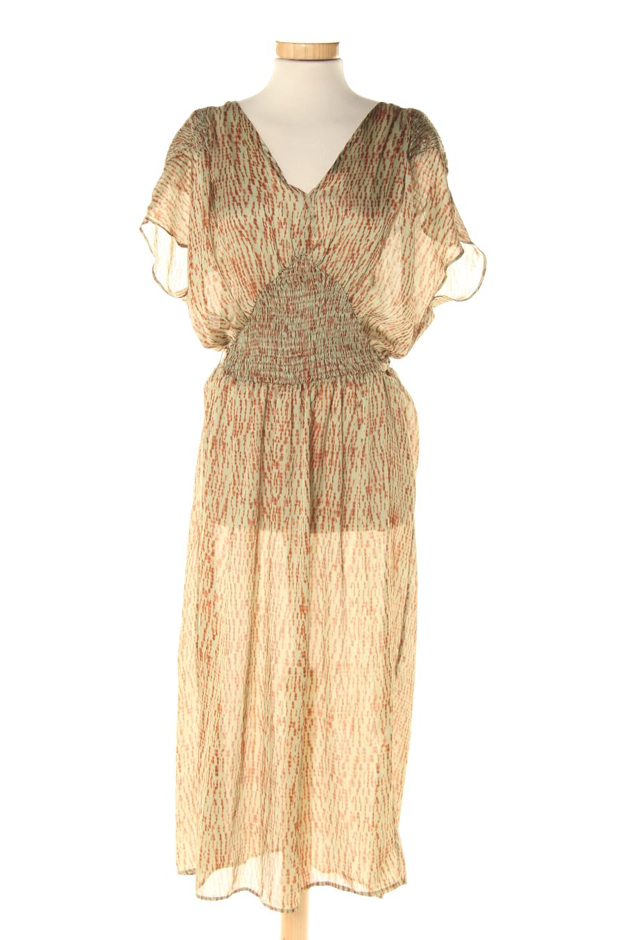 Robe casual SLOWLOVE de la taille XS, de couleur vert