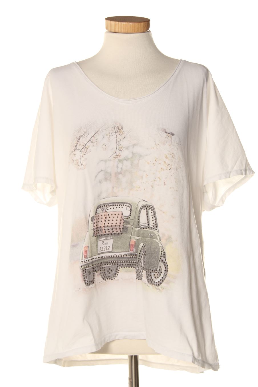 T-shirt Made in italy de la taille L, de couleur blanc