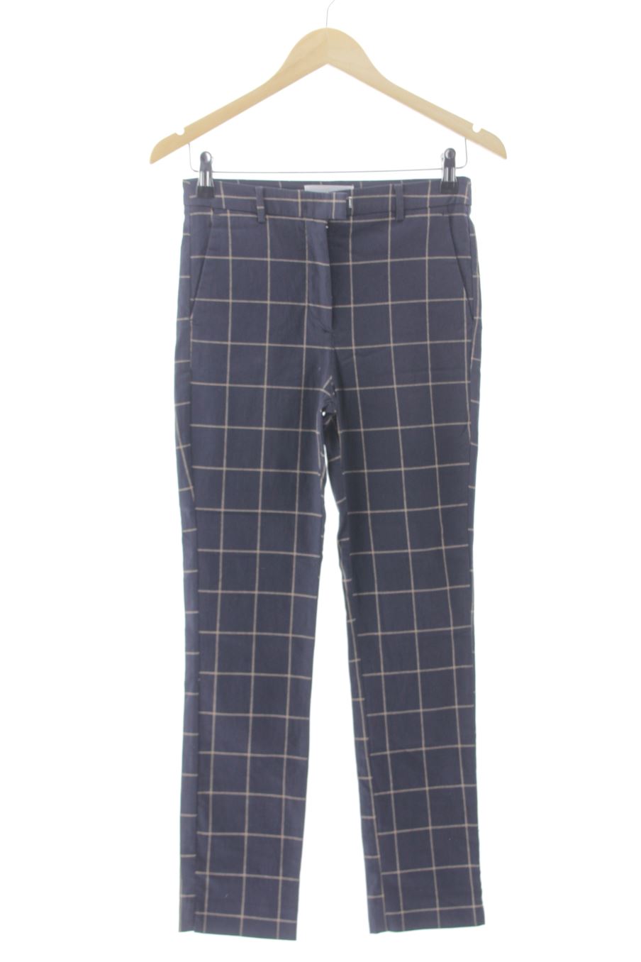 Pantalón de Mango de la talla 38, de color cuadros de ropa vaquera