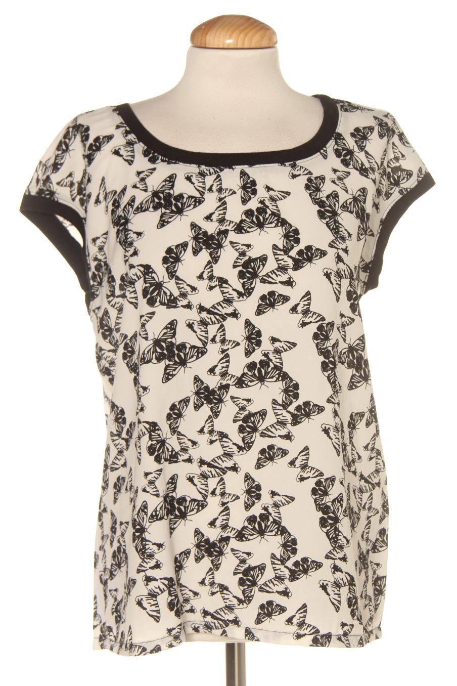 Kurzärmelige Bluse von Jacqueline De Yong Größe 34, Farbe Aufdruck, für
