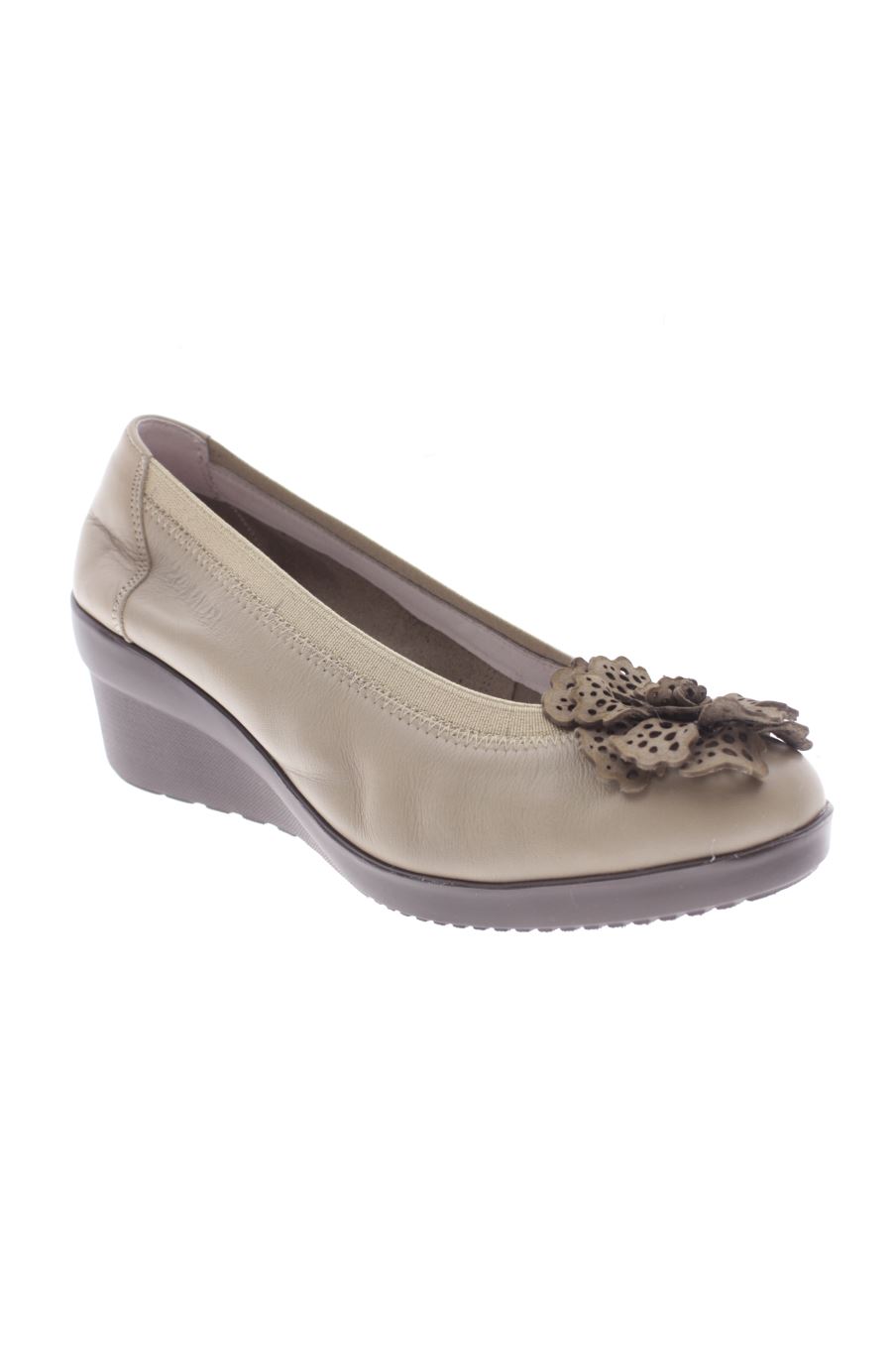 Zapatos planos de 24 HRS de la talla 37, de color beige de